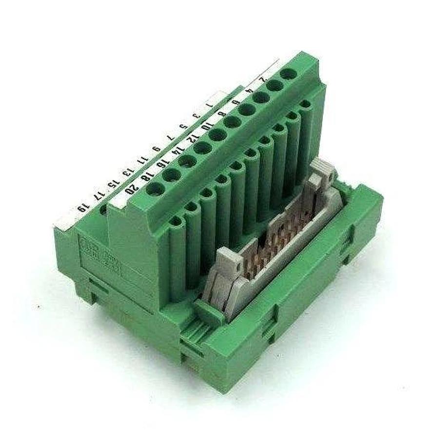 Used LOT OF 10 PHOENIX CONTACT ET2 TERMINAL BLOCKS, 20 POSITION, 60 V