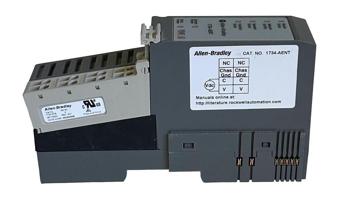 Used ALLEN BRADLEY 1734-AENT /A POINT I/O EtherNet/IP ADAPTER MODULE 24VDC 1734AENT