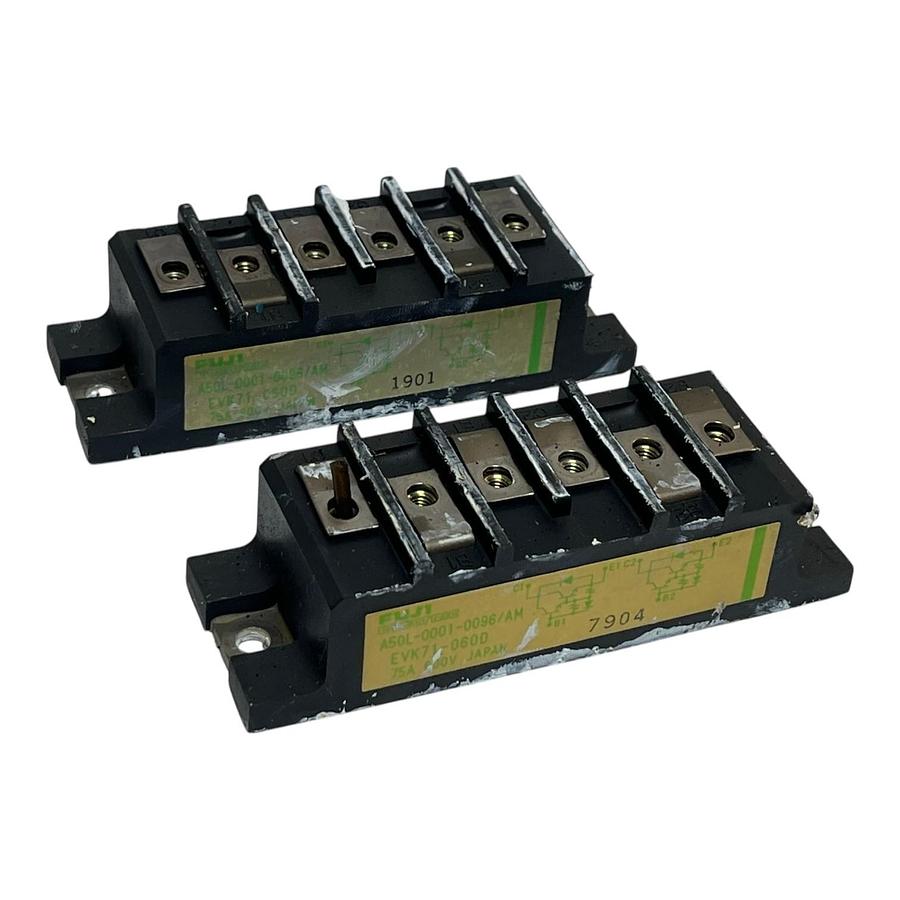 Used Lot of 2 Fuji EVK71-060 Fanuc A50L-0001-0096/AM Darlington Module Used