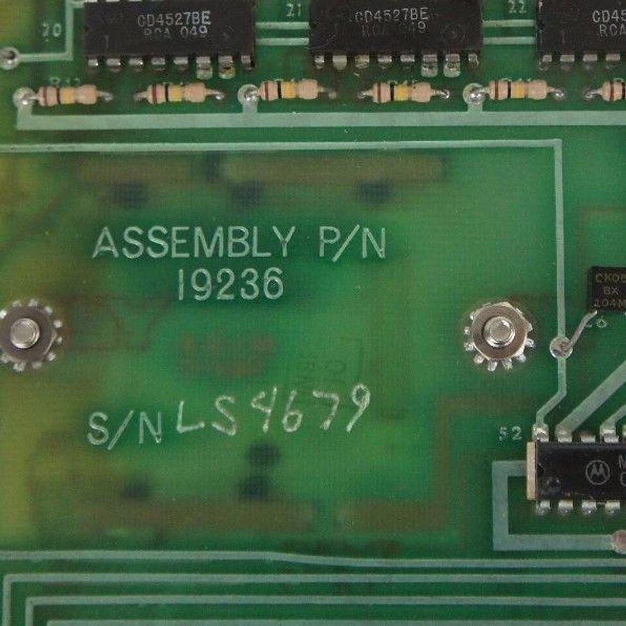 Used MERRICK INDUSTRIES ASSEMBLY P/N:19236, SCALE MODEL: 910A CONTROL BOARD