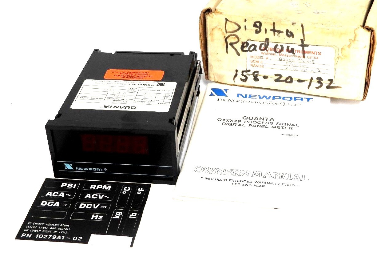 Used NIB NEWPORT QUANTA Q2050-PCR18 OPERATOR INTERFACE PANEL 4-20mA DC Q2050PCR18