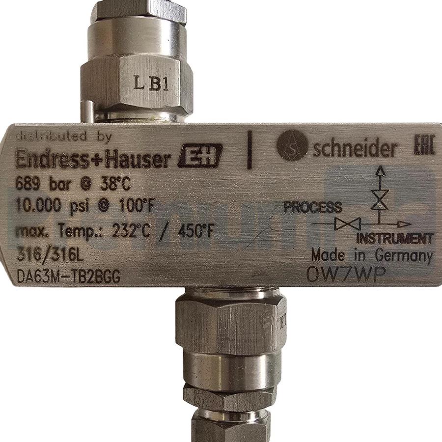 Endress+Hauser DA63M-30C9/0 Deltatop Manifold / Block & Bleed Valve 71041539 NEW