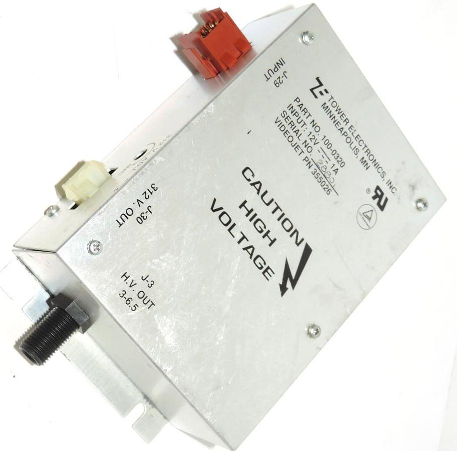 Used TOWER ELECTRONICS 100-0320 DC POWER SUPPLY VIDEOJET PN: 355026
