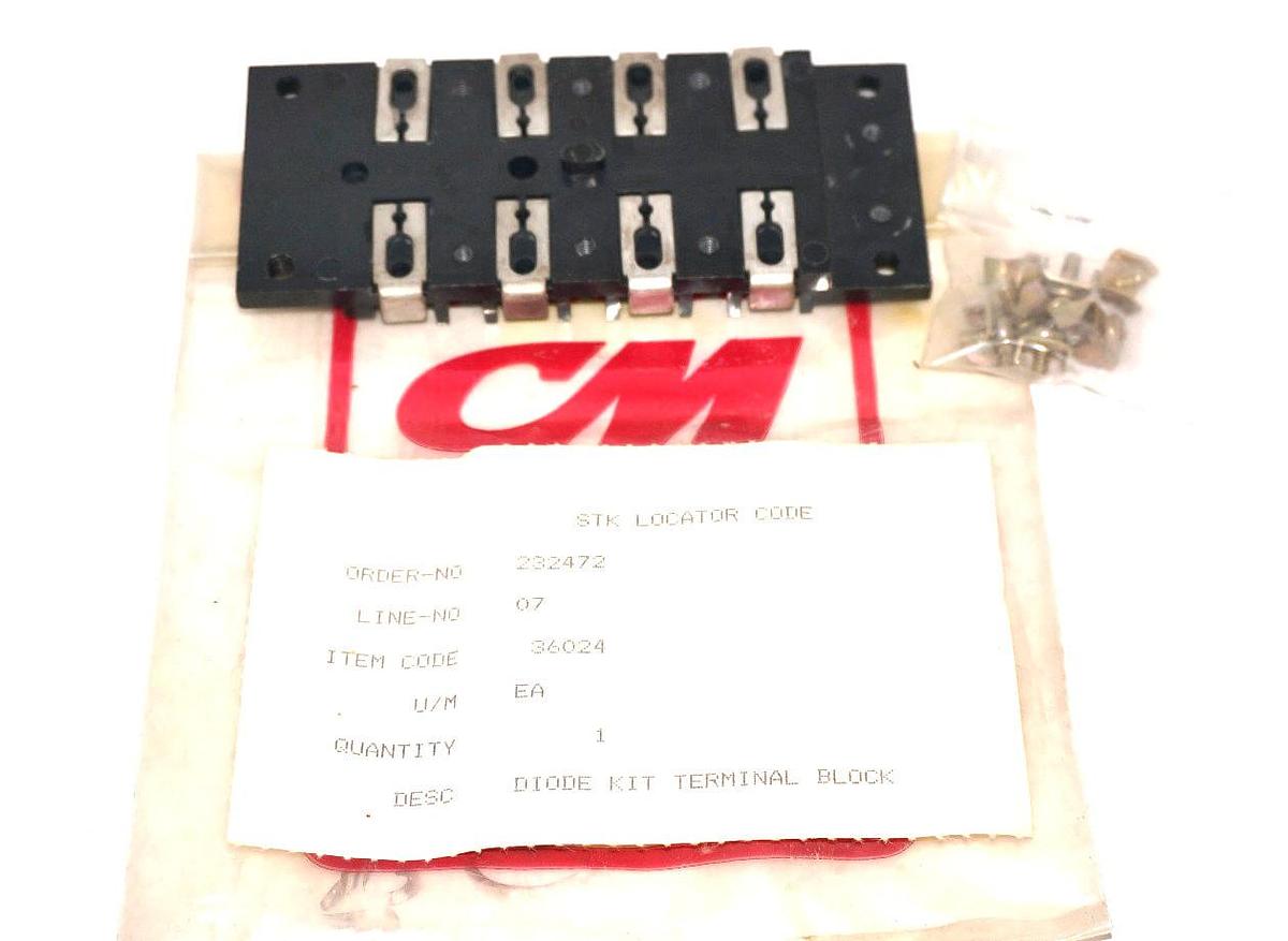 Used CM HOIST 232472 DIODE KIT TERMINAL BLOCK 36024