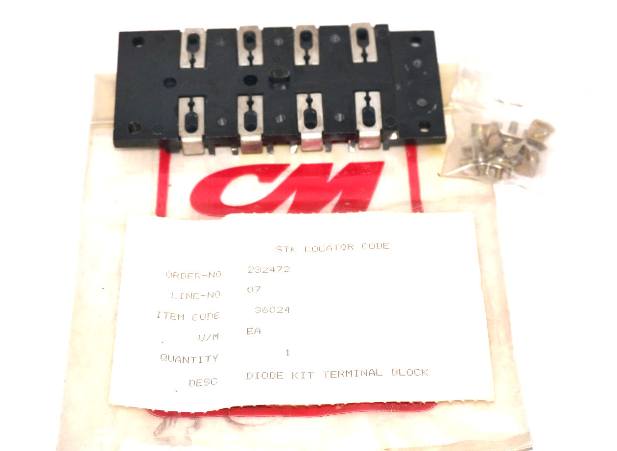 Used CM HOIST 232472 DIODE KIT TERMINAL BLOCK 36024