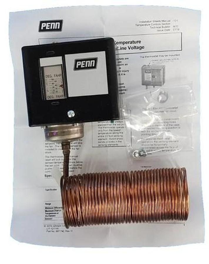 Used NIB JOHNSON CONTROLS A70GA-1C TEMPERATURE CONTROL 15 / 55 DEG F