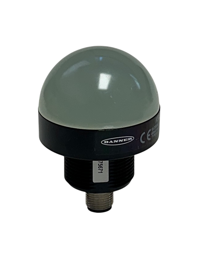 Used BANNER K50LGRYPQ / 75671 K50 CORE SERIES 3-COLOR LED INDICATOR 18-30VDC NSNP