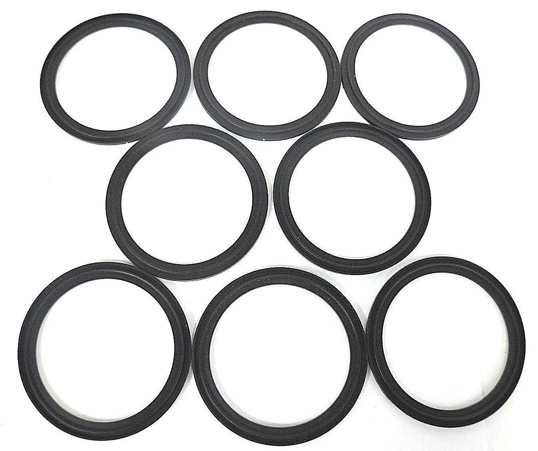 Used LOT OF 8 NEW A3 0-40MPF-SFY FLANGED CLAMP VITON GASKETS 4"