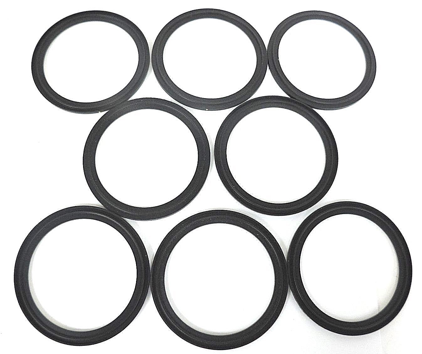 Used LOT OF 8 NEW A3 0-40MPF-SFY FLANGED CLAMP VITON GASKETS 4"