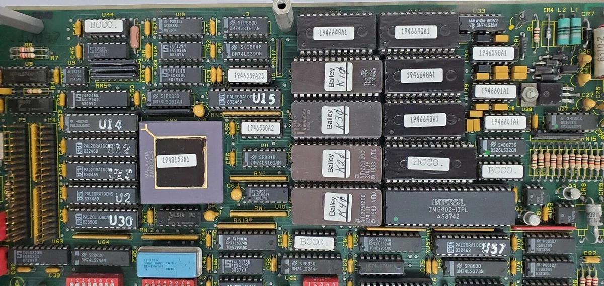 Used BAILEY CONTROLS 6636896A1 PC BOARD ASSEMBLY NMFC03