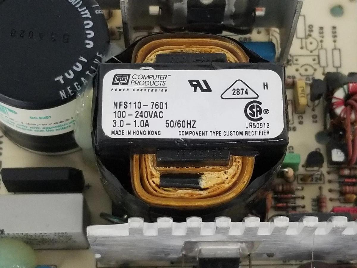 Used COMPUTER PRODUCTS NFS110-7601 POWER SUPPLY BOARD 100-240VAC 3.0-1.0A 50/60HZ