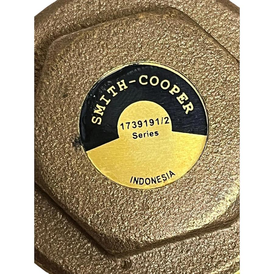 Smith-Cooper 0173 9191M Forged Brass Horizontal Swing Check Valve 1-1/2" NPT