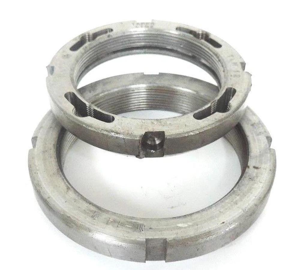 Used LOT OF 2 GENERIC LOCKING NUTS N-14 & N-12