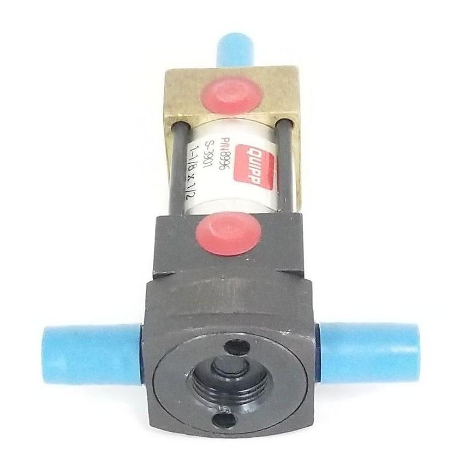 Used NEW QUIPP 8966 PNEUMATIC CYLINDER S-3901, 1-1/8" X 1/2"