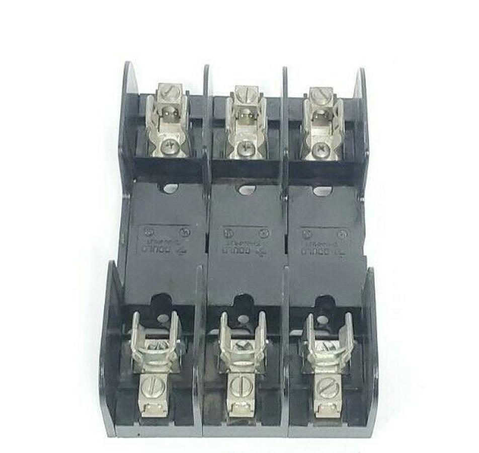 Used GOULD SHAWMUT 60308R 600V 30A FUSE BLOCK