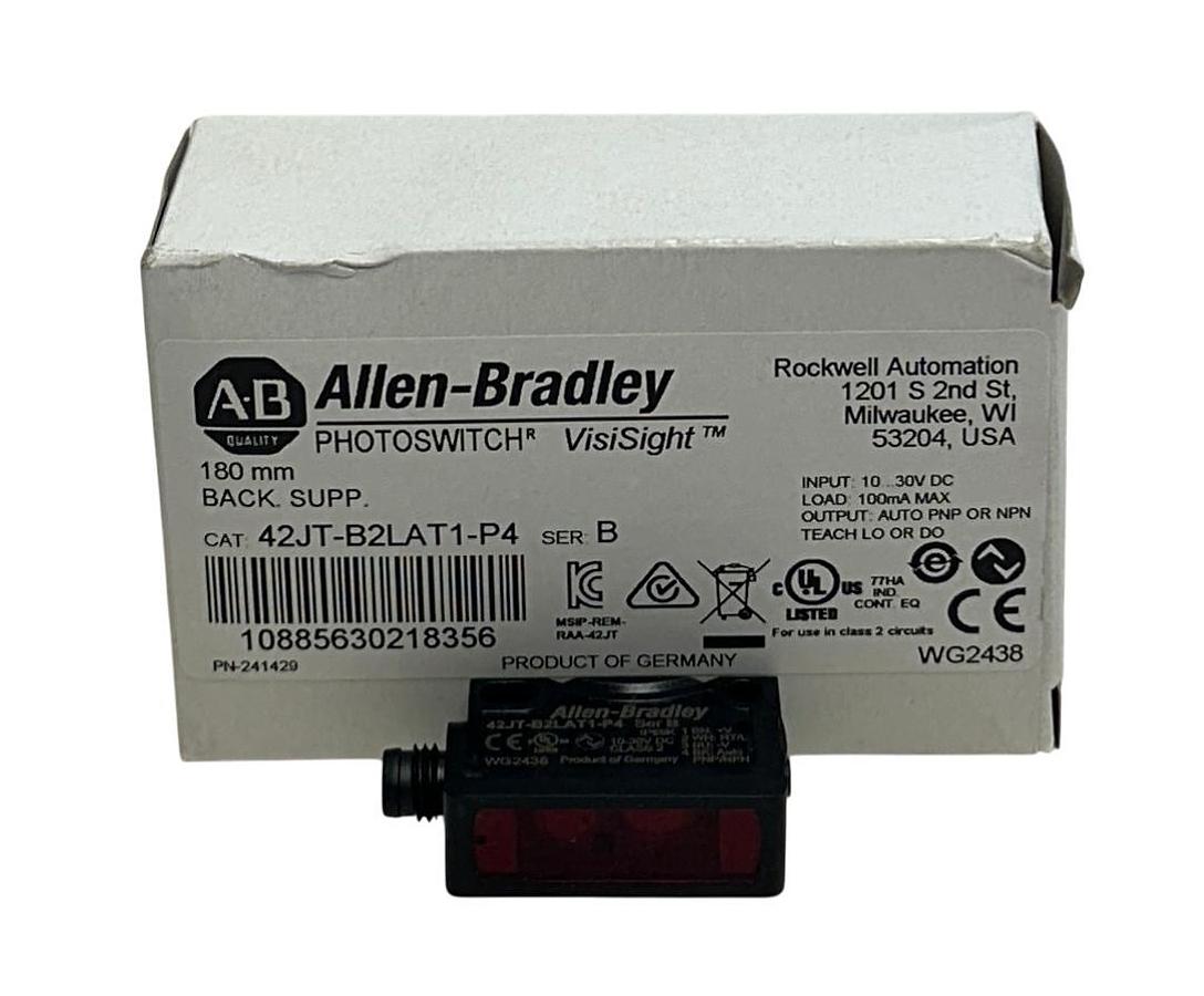 ALLEN BRADLEY 42JT-B2LAT1-P4 /B PHOTOSWITCH VisiSight PHOTOELECTRIC SENSOR NSMP