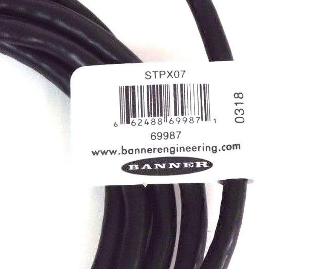 Used 2 NEW BANNER STPX07 ETHERNET CORDSETS 69987