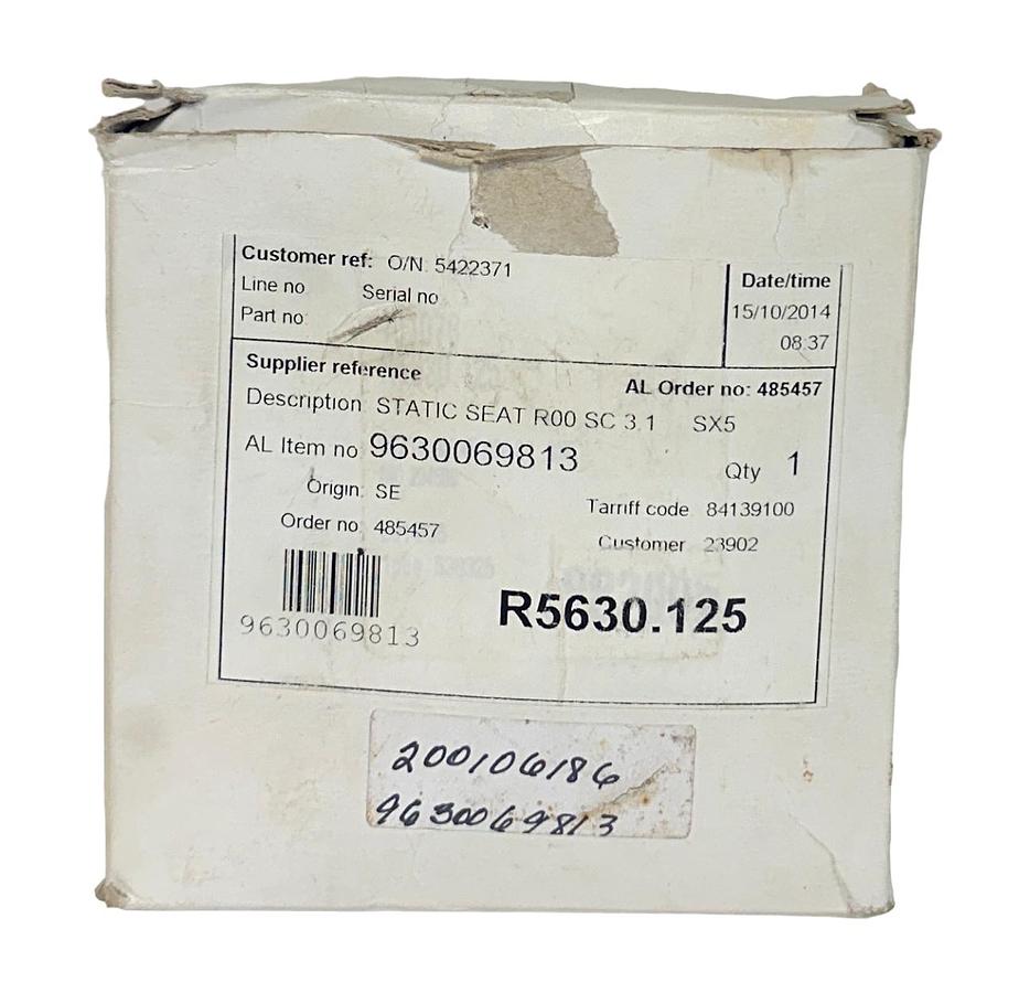 Used ALFA LAVAL 9630069813 / R5630.125 / 523341 STATIC SEAT R00 SC 3.1 SX5 LOBE NSMP