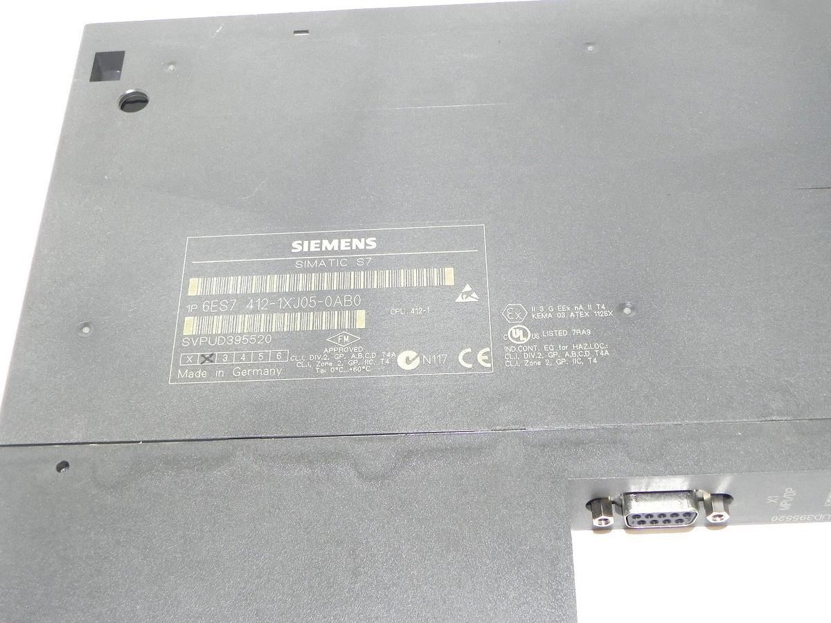 Used SIEMENS 6ES7-412-1XJ05-0AB0 MODULE CPU 412-1 SIMATIC S7 412-1XJ05-0AB0