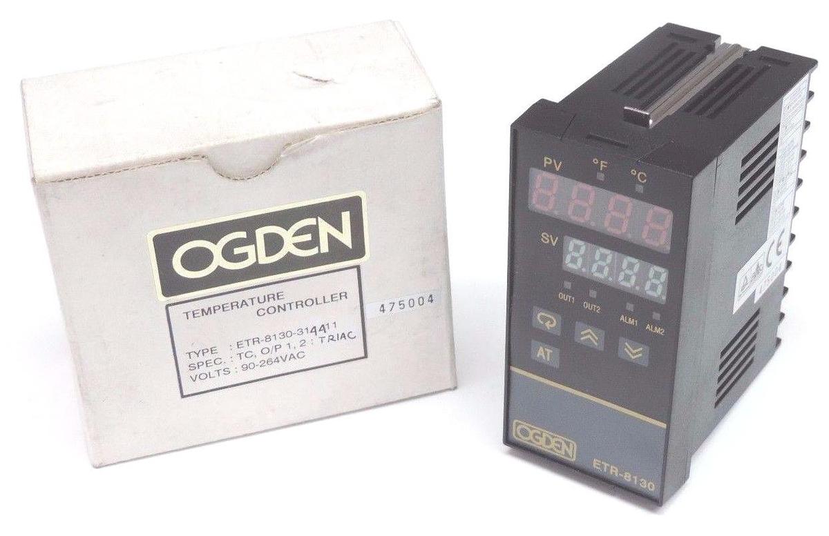 Used NIB OGDEN ETR-8130 TEMP CONTROLLER 8130-3144-11 INPUT: 90-264VAC OUTPUT: TRIAC