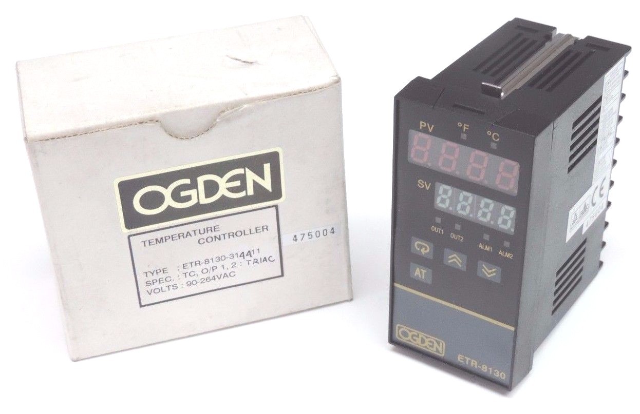 Used NIB OGDEN ETR-8130 TEMP CONTROLLER 8130-3144-11 INPUT: 90-264VAC OUTPUT: TRIAC