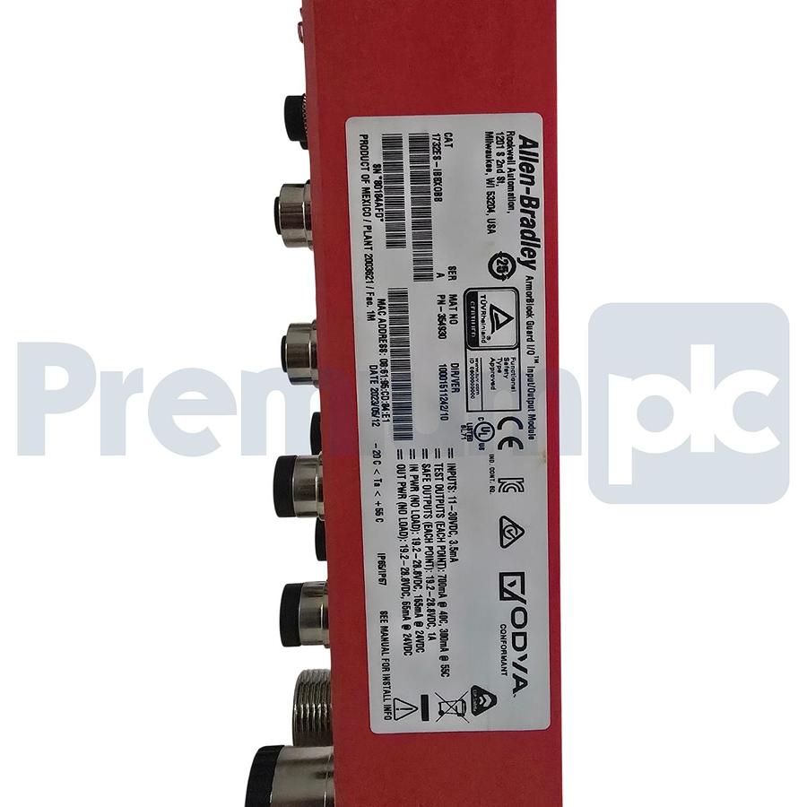 Used Surplus Allen Bradley 1732ES-IB8XOB8 /A Safety ArmorBlock Guard I/O Module