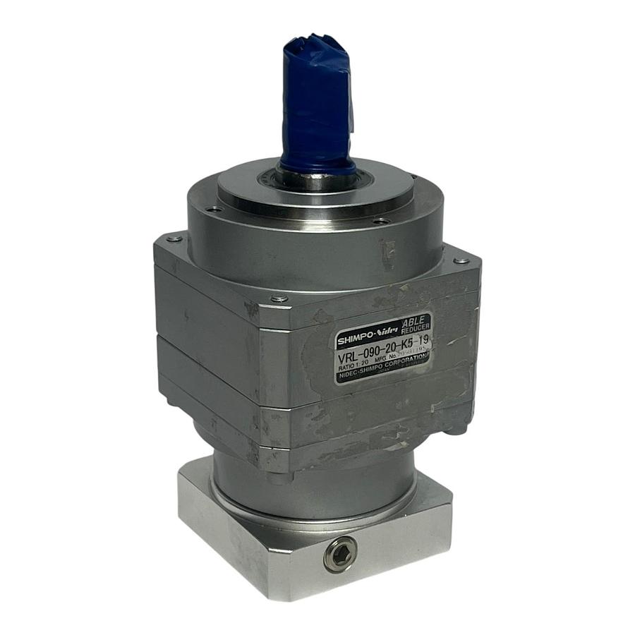 Shimpo Nidec VRL-090-20-K5-19 ABLE Reducer Planetary Gearbox Ratio 20:1 - NEW
