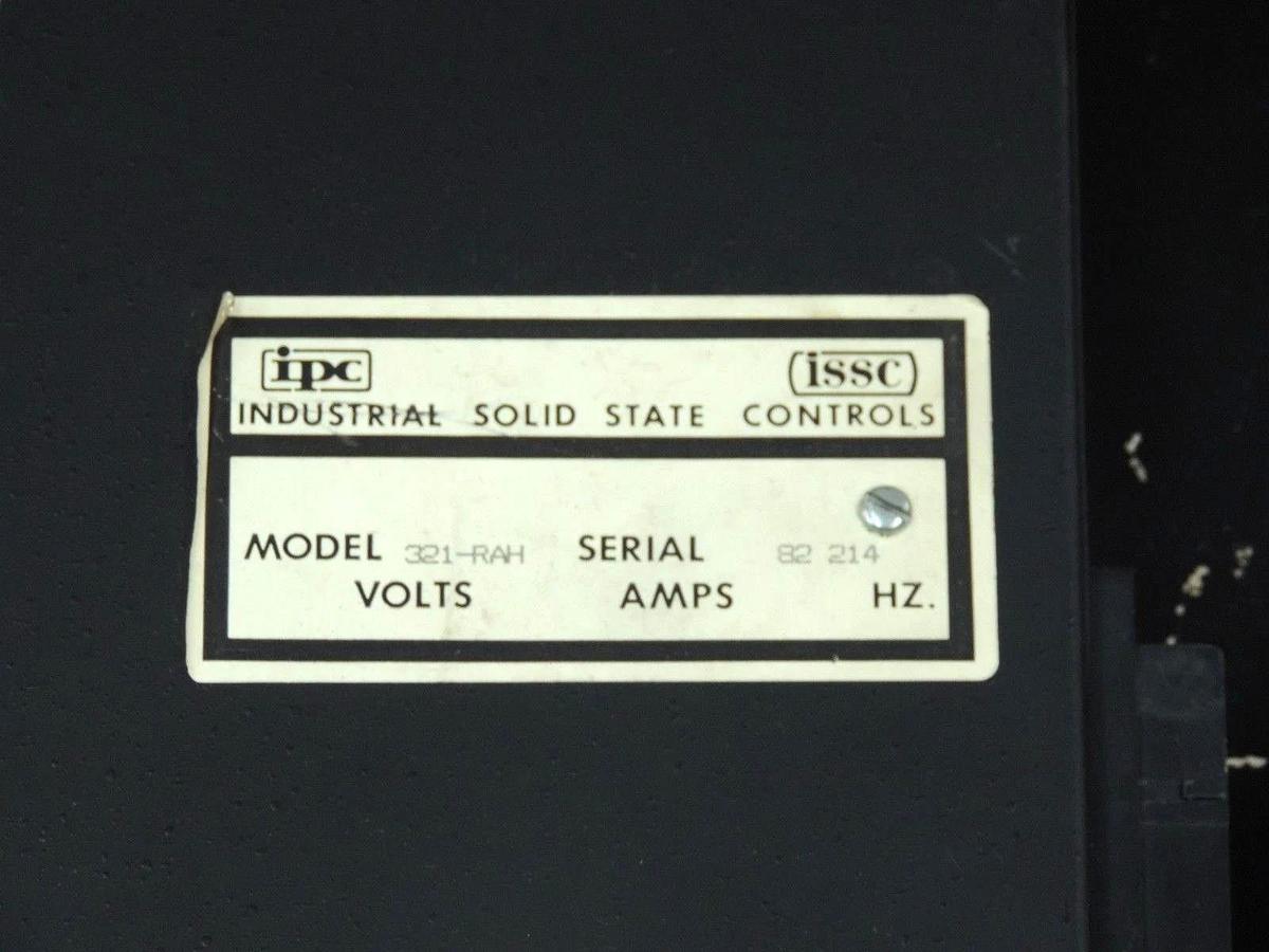 Used ISSC MODEL 321-RAH CONTROL MODULE 321RAH 340C-SDP, 330-115A, 340-115A2, 330-115A