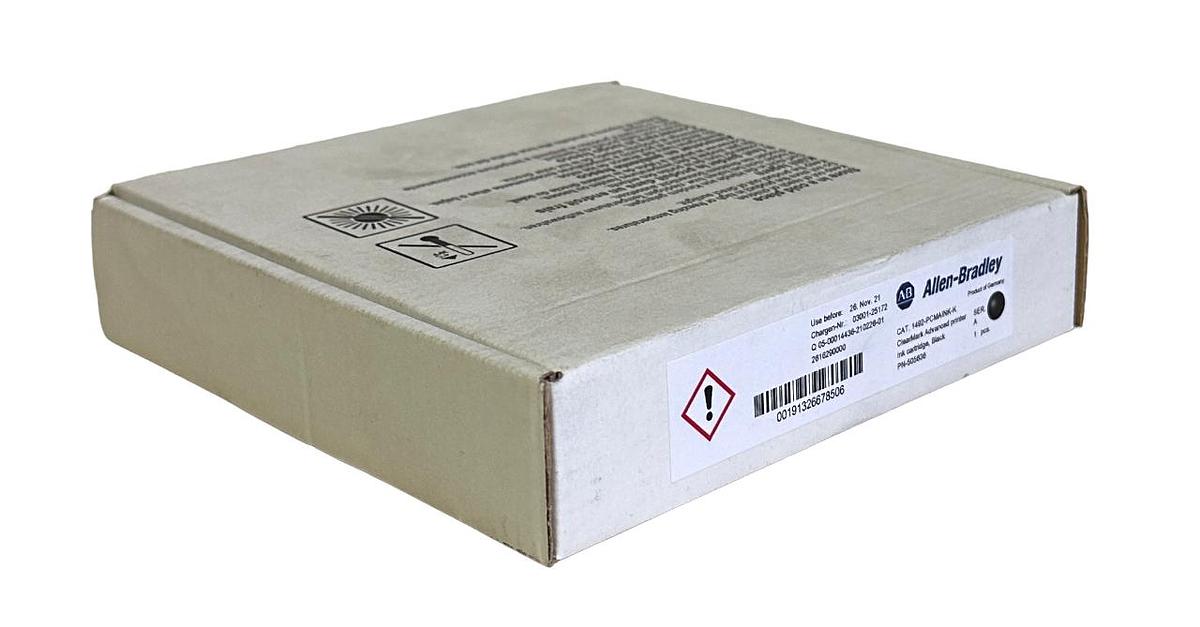 Used NEW ALLEN BRADLEY 1492-PCMAINK-K /A ClearMark PRINTER INK BLACK 1492PCMAINKK