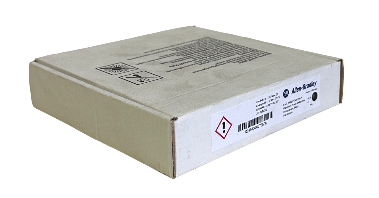 Used NEW ALLEN BRADLEY 1492-PCMAINK-K /A ClearMark PRINTER INK BLACK 1492PCMAINKK