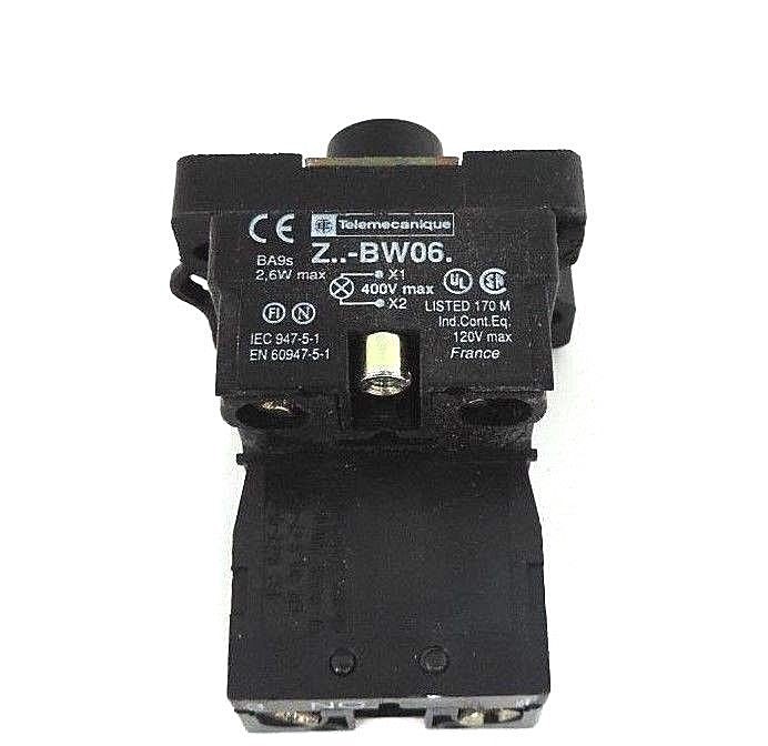 NIB TELEMECANIQUE ZA2BW061-120V PILOT LIGHT 120VAC W/OUT BULB, ZA2BW061120V