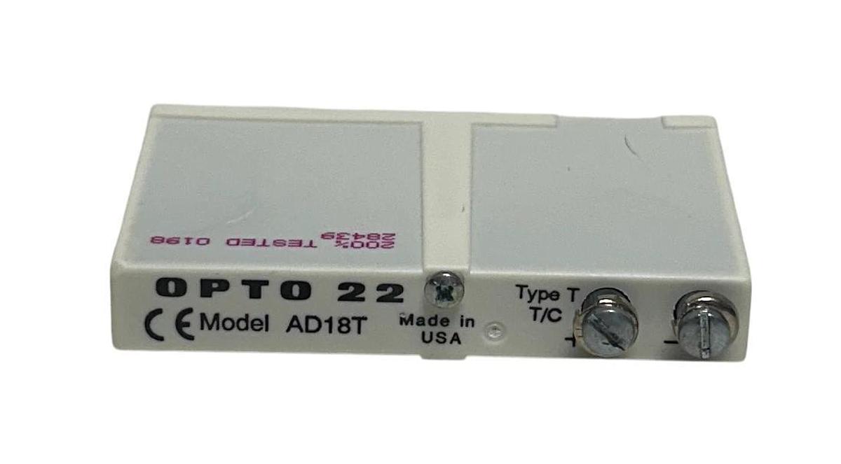 Used OPTO 22 AD18T G1 TYPE T T/C THERMOCOUPLE INPUT MODULE I/O ISOLATED USNP