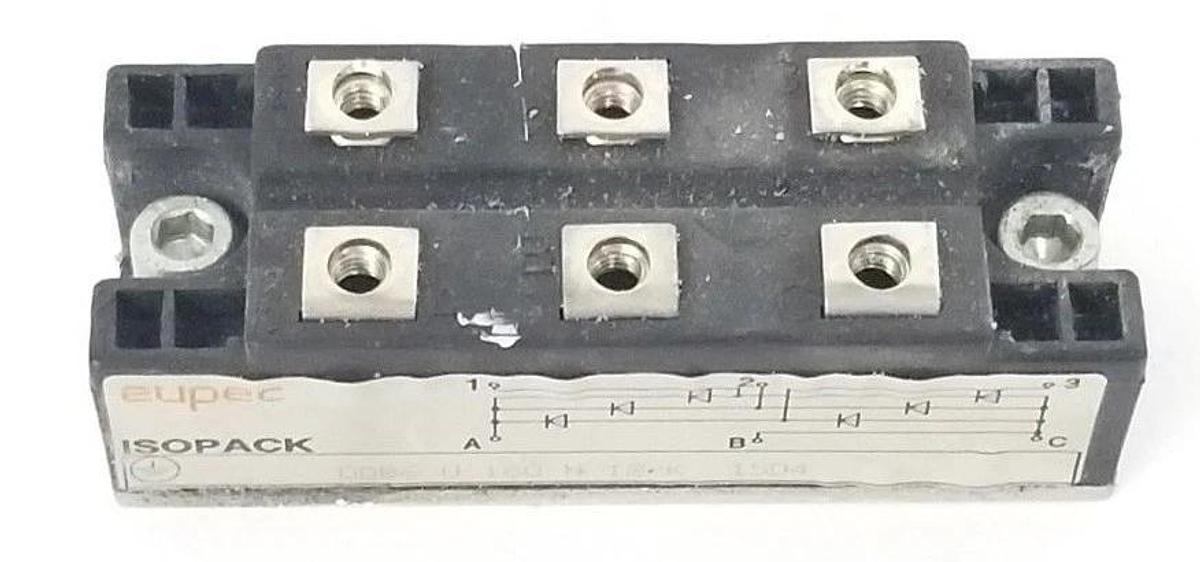 Used AEG EUPEC DDB6-U-160-N-12-K 15D4 ISOPACK BRIDGE RECTIFIER DDB6U160N12K