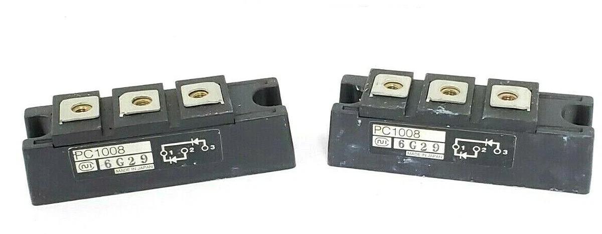 Used LOT OF 2 NIHON INTER ELECTRONICS PC1008 TRANSISTOR BLOCKS 6G29