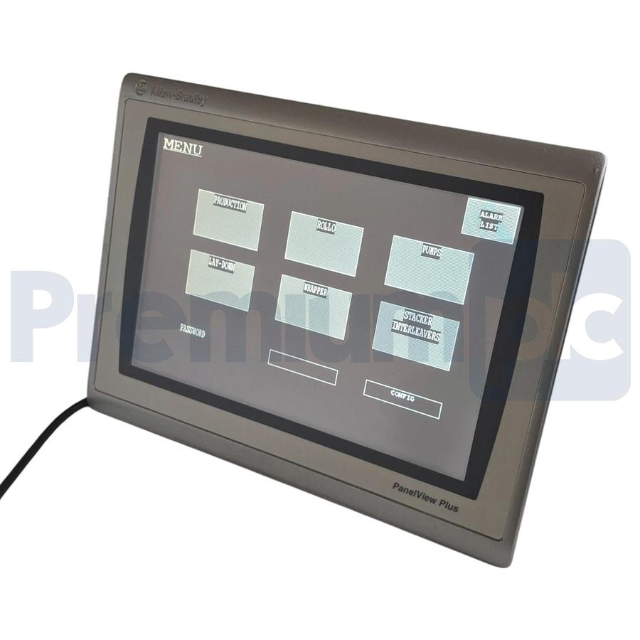 Used ALLEN BRADLEY 2711P-T12W22D9P /A PanelView PLUS 7 GRAPHIC TERMINAL 12" XLNT