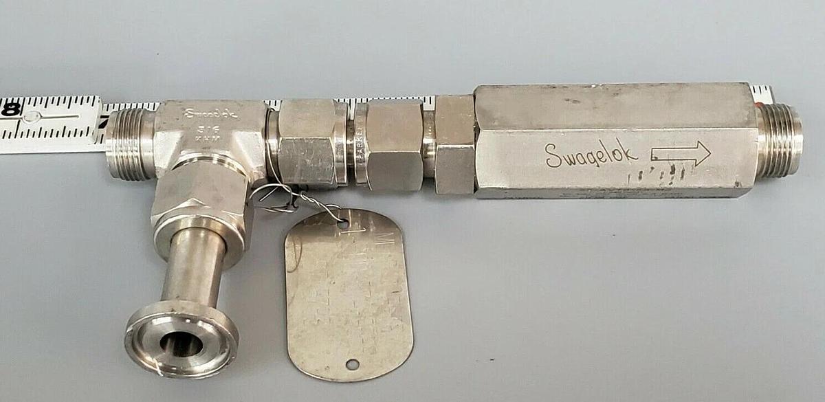 Used SWAGELOK SS-AVT8-S8-M2 STEAM TRAP 10-100 PSI SSAVT8S8M2, 0.68-6.8 BAR