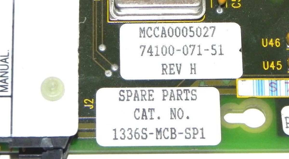 Used ALLEN BRADLEY 1336S-MCB-SP1 MAIN CONTROL PCB 1336SMCBSP1 REV. H