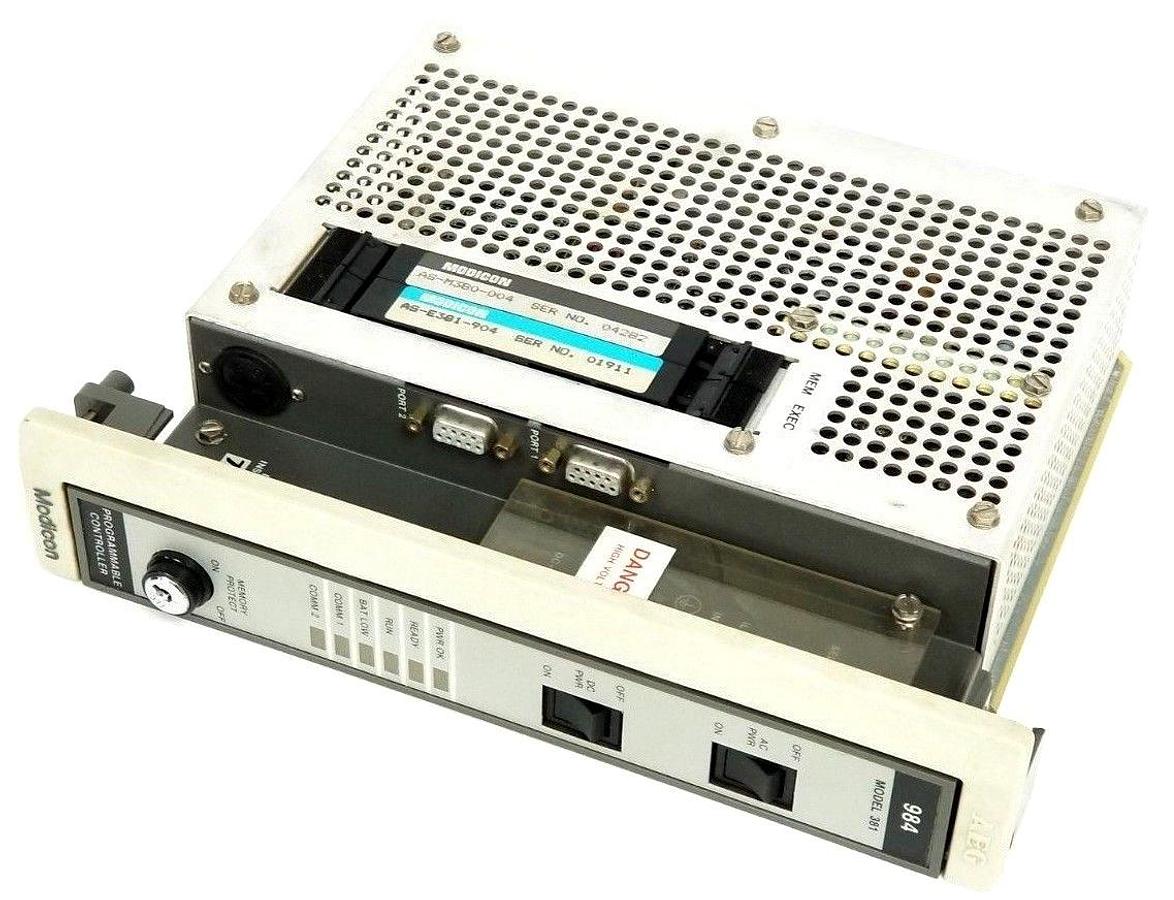 Used AEG MODICON PC-0984-381 PROGRAMMABLE CONTROLLER AS-9584-000 AS-C950-103