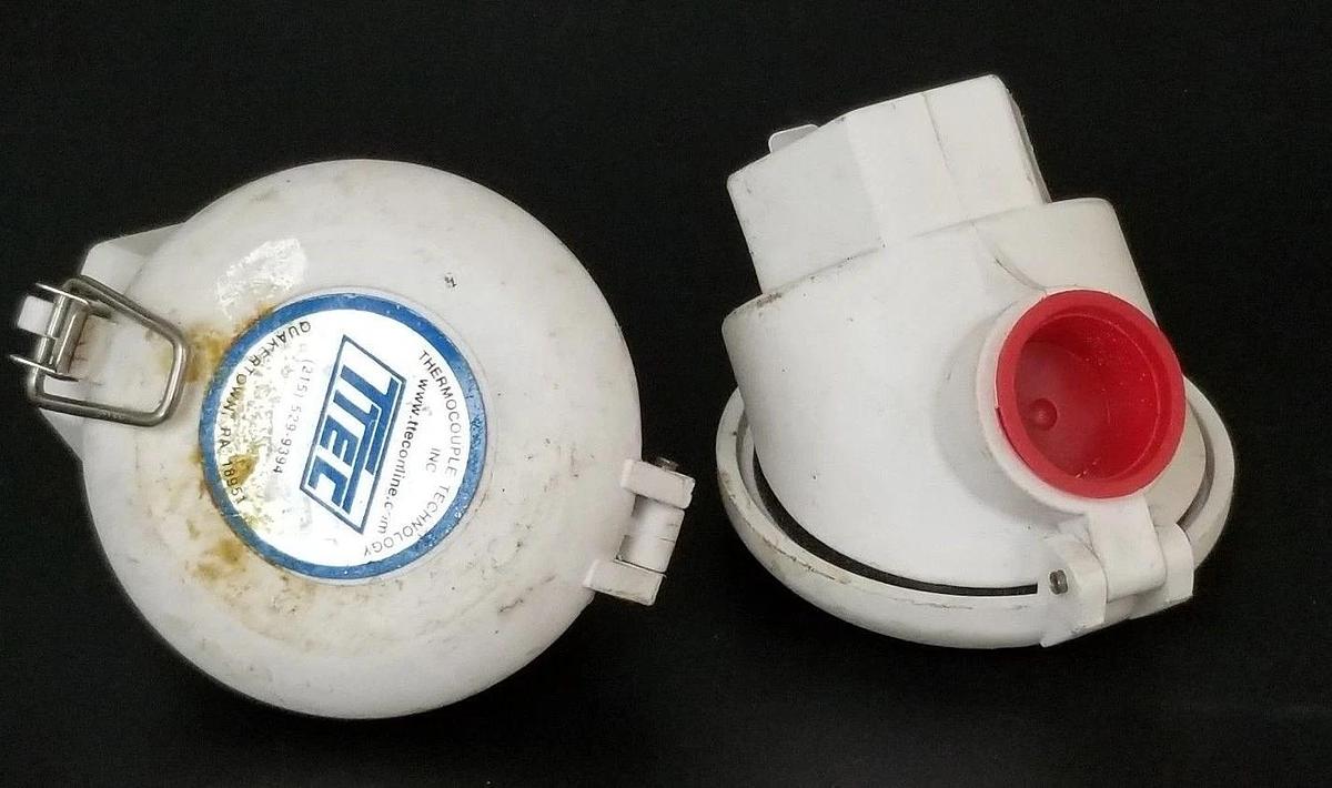 Used LOT OF 2 TTEC THERMOCOUPLE TECHNOLOGY TEMPERATURE SENSOR HEADS