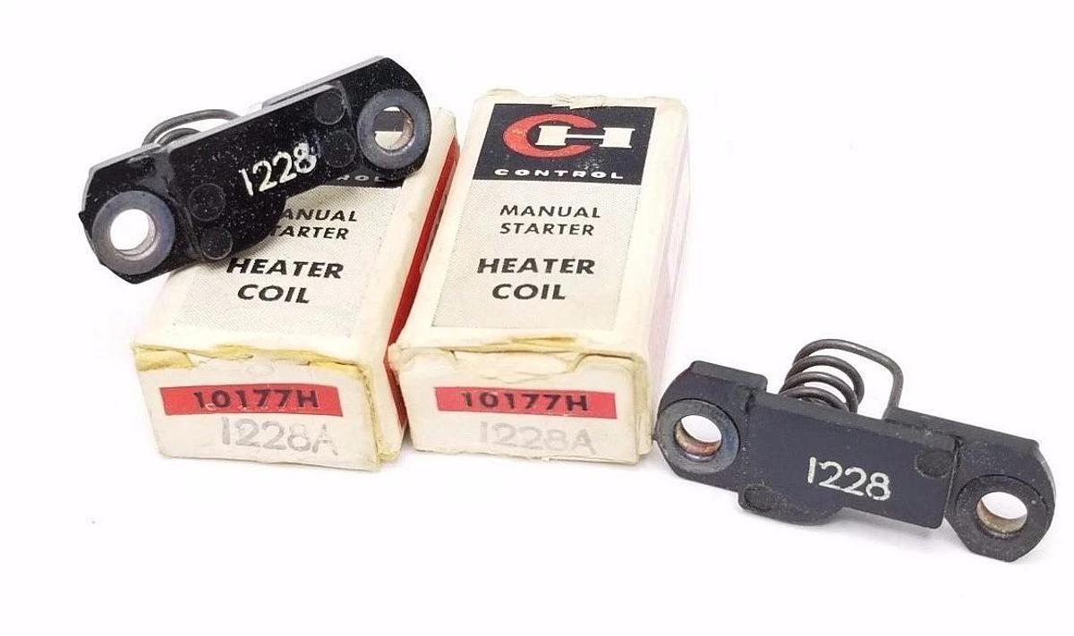 LOT OF 2 NEW CUTLER-HAMMER 10177H-1228A HEATER ELEMENTS 10177H1228A, 1228A