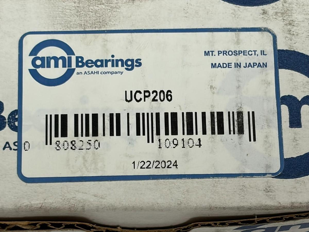 Used AMI Bearings UCP206 Pillow Block Bearing Unit 30mm Bore New Surplus