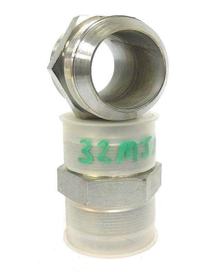 Used LOT OF 2 NEW EATON AEROQUIP SMA-32 STRAIGHT HOSE ADAPTERS 2-1/2"-12