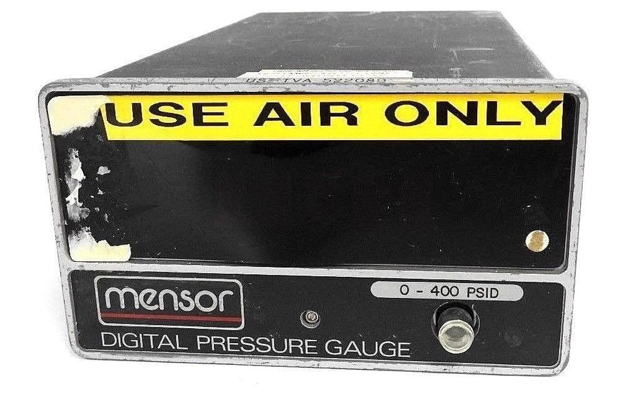 Used MENSOR 11603-001 DIGITAL PRESSURE GAUGE 11603001, 0-400 PSID