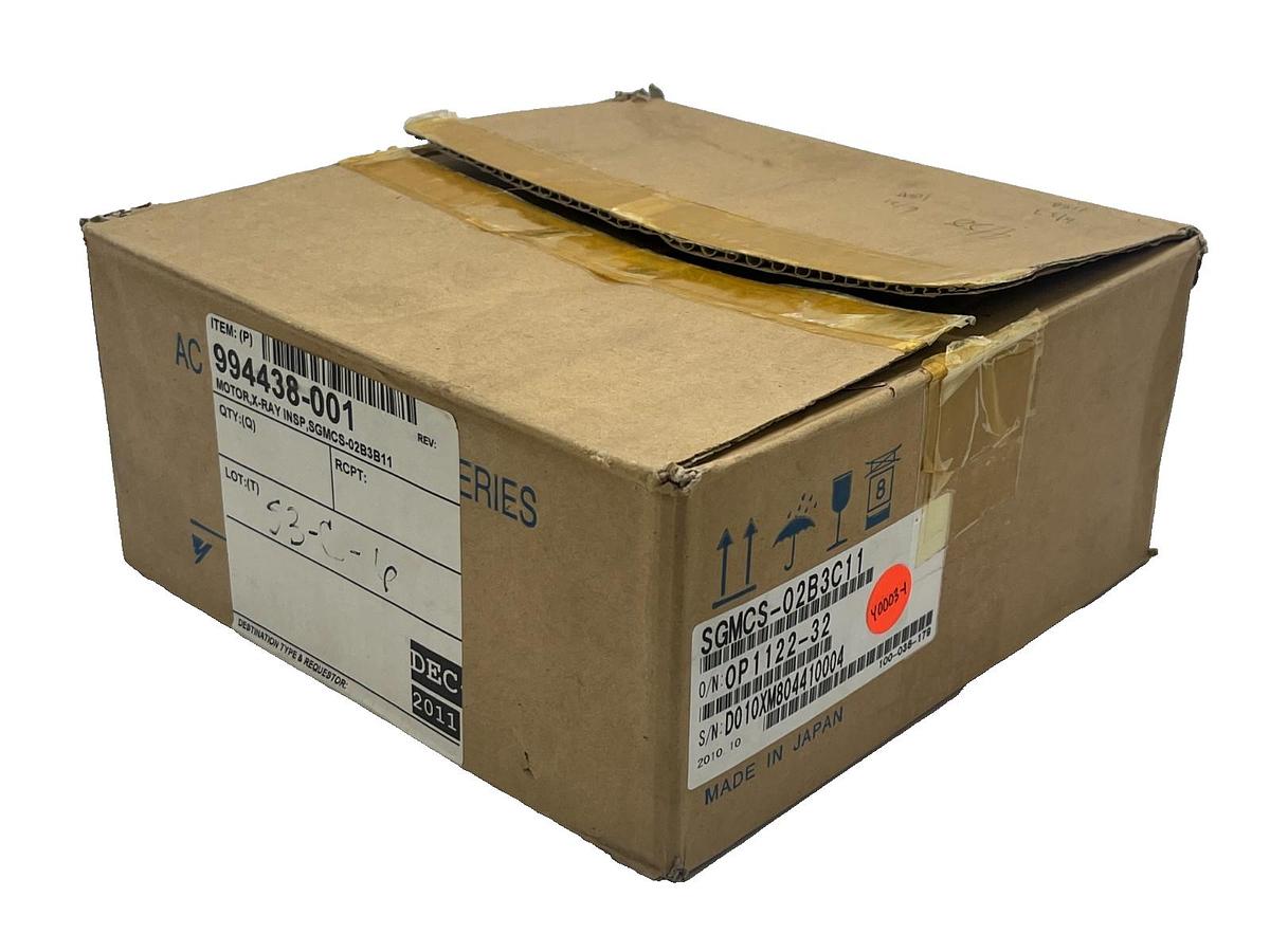 Used YASKAWA SGMCS-02B3B11 AC Servo Motor 200W 3000 RPM Sigma Mini SGMCS Series, NSMP
