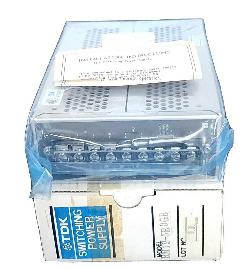 Used NIB TDK RM12-5R0GB SWITCHING POWER SUPPLY RM125R0GB 5AMP 12V
