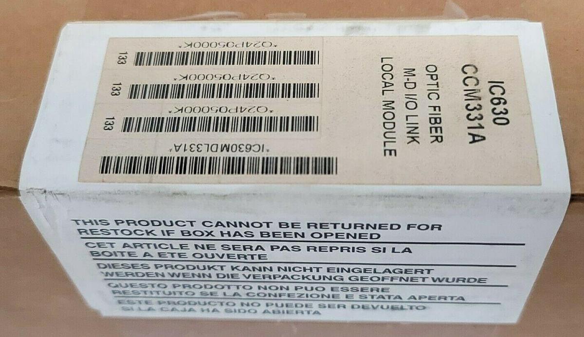 NEW GE FANUC IC630CCM331A FIBER OPTIC MODULE I/O LINK REMOTE LOCAL MODULE
