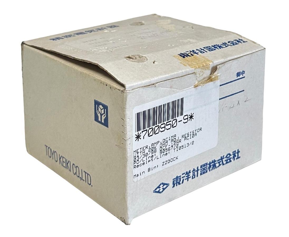 Used NEW YASKAWA TOYO AM002082 / CHJ20372 AMP METER W/ 20K OHM RESISTOR DC1MA NSMP