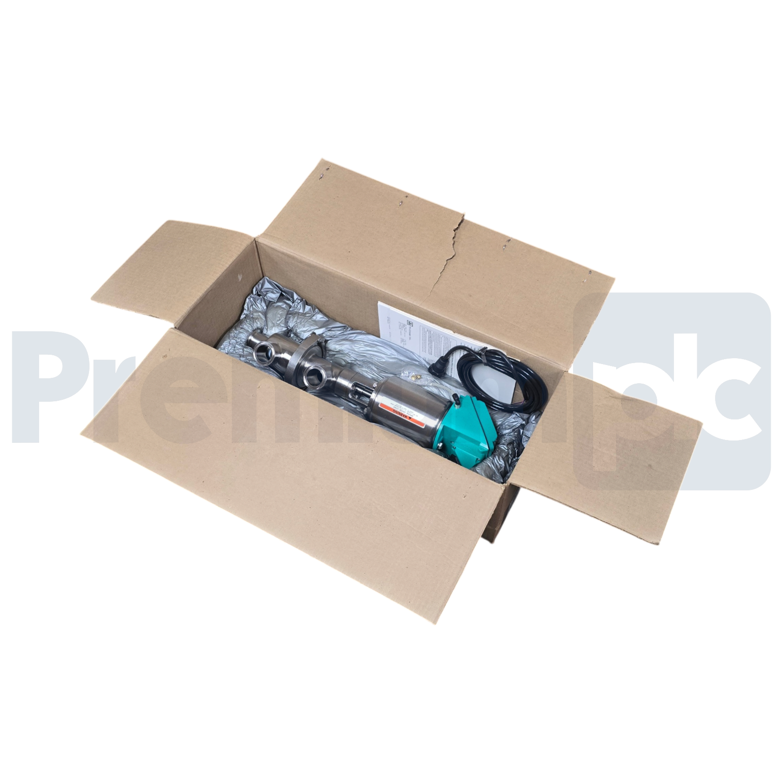 Used Tri-Clover 761TR 1-1/2" Sanitary Valve 316L SS 761TR-21M-29S-11/2-316L-34-4-3