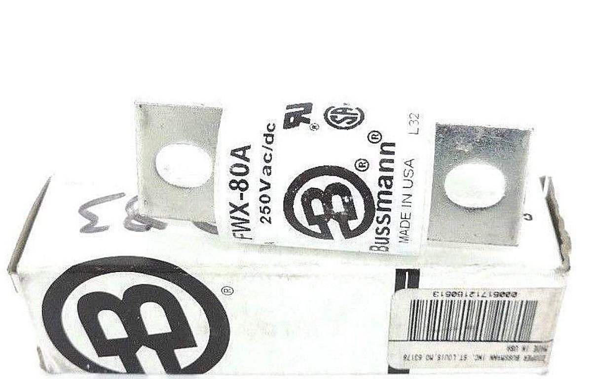 NIB COOPER BUSSMANN FWX-80A FUSE 80A, 250V, FWX80A