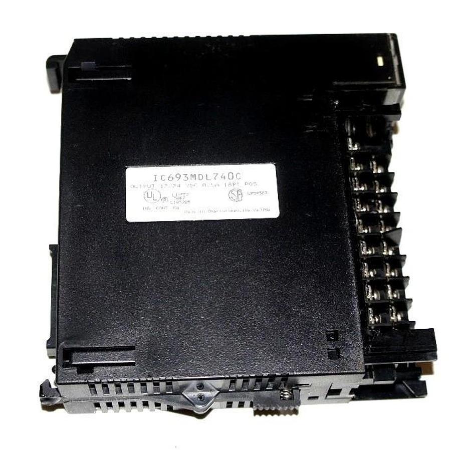 Used GE FANUC IC693MDL740C OUTPUT MODULE 12-24 VDC, 0.5 A, 16 PT, MISSING DOOR